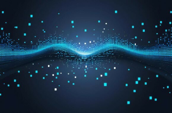 A Blue and White Sound Wave: A Versatile Design Element for Creative Projects