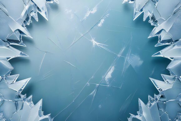 A Blue Background with Cracks: Elevate Your Creative Projects with a Unique Design Element
