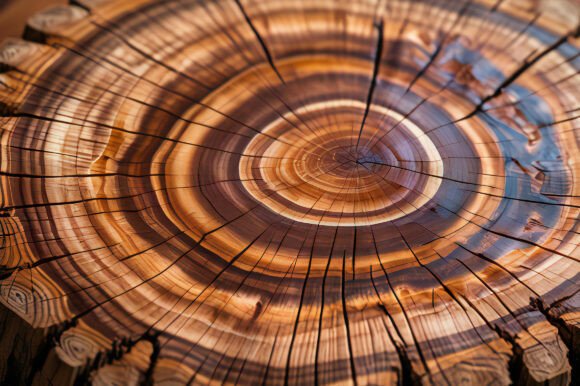 A Close Up of a Tree Stump Texture: A Natural Element for Creative Projects