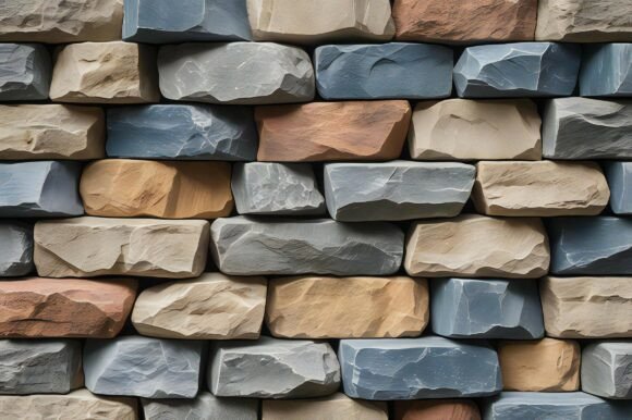 A Close Up of a Wall of Bricks