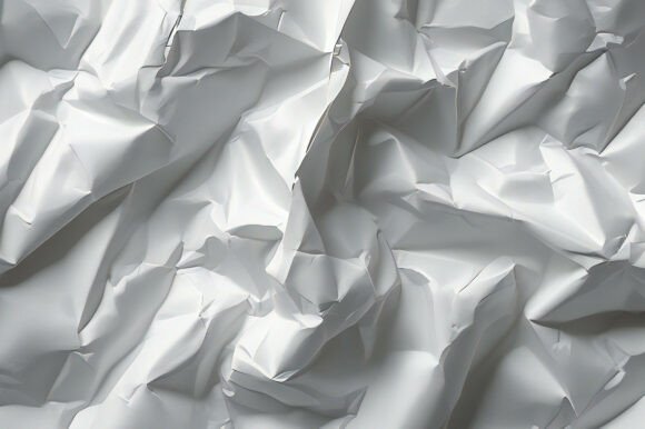 A Close Up of a White Crumpled Paper