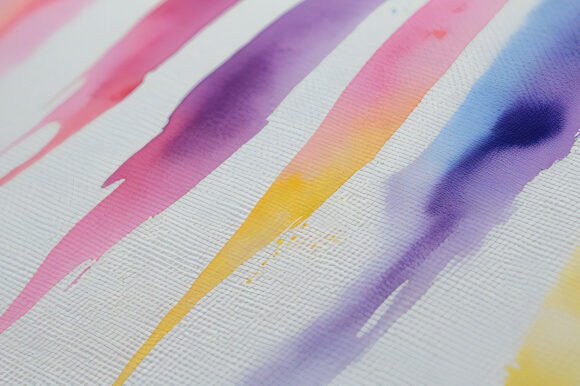 A Close Up of Watercolor Paint