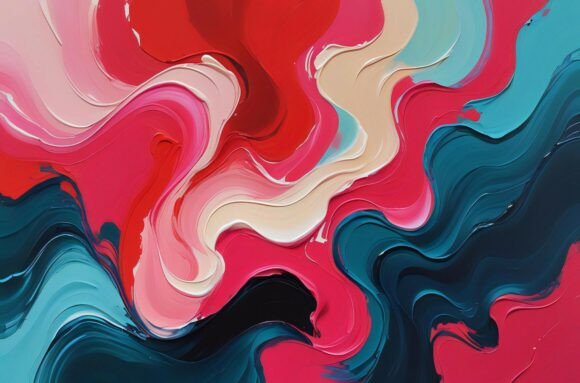 A Colorful Paint Swirls: A Versatile Creative Asset for Designers and Artists