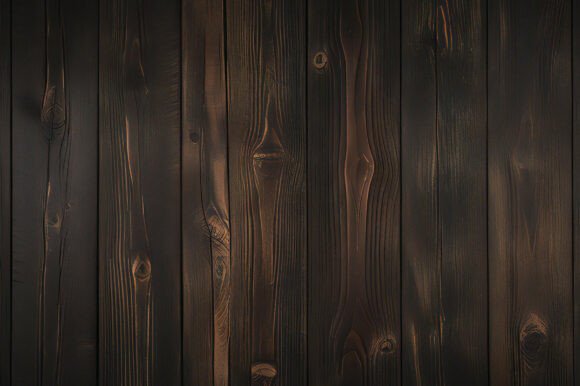 A Dark Wood Planks with Knots