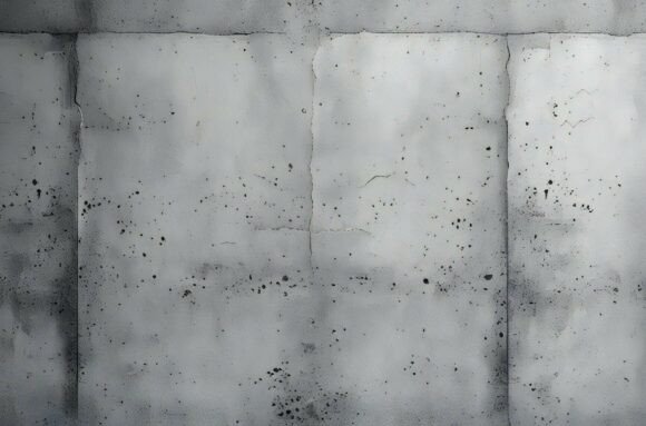 A Grey Concrete Wall with Black Specks