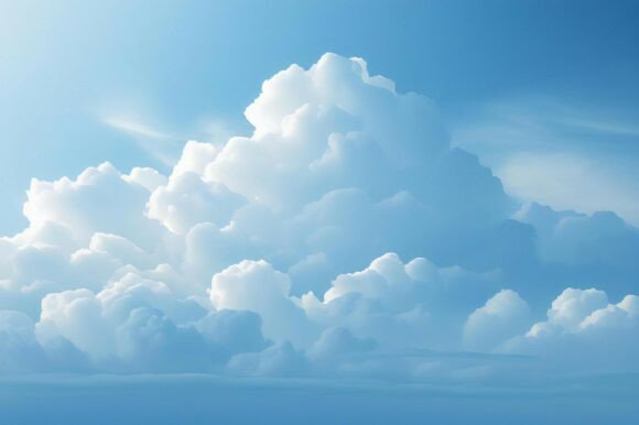 A Large White Cloud in the Sky