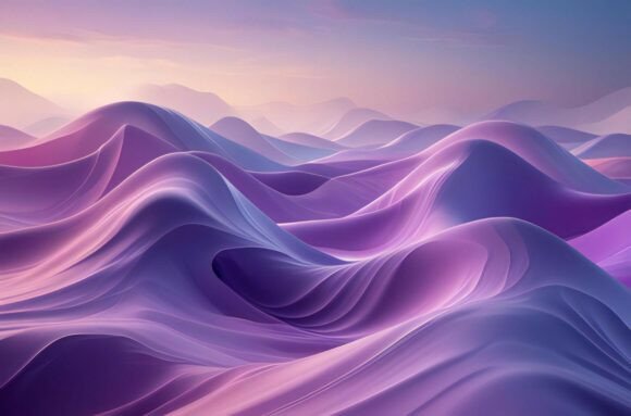 A Purple and White Hills