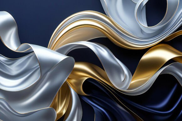 A White and Gold Satin Texture: A Versatile Design Resource