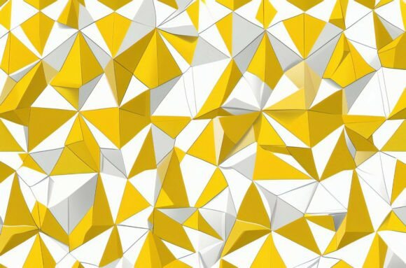 A Yellow and White Triangle Pattern for Strategic Design and Creative Success