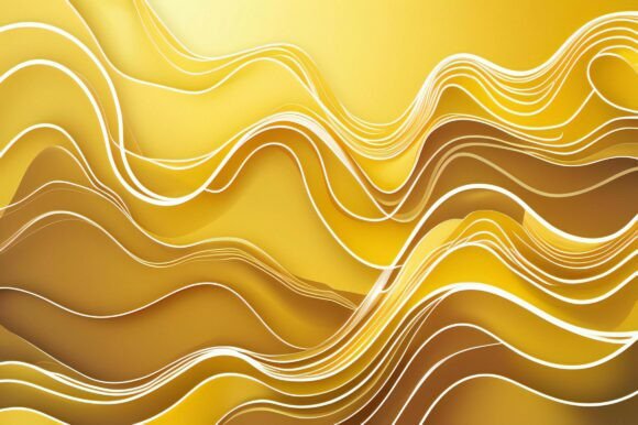 A Yellow and White Wavy Lines: A Versatile Creative Asset