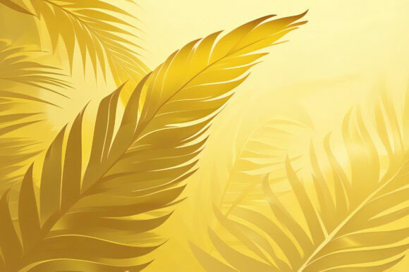 A Yellow Leaves on a Yellow Background