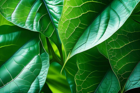 Close Up of a Green Leaf: A Versatile and Impactful Design Asset