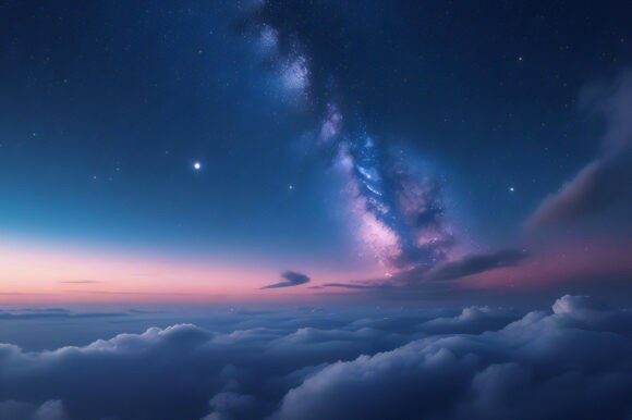 Clouds and Clouds at Night: A Versatile Background for Creative Projects