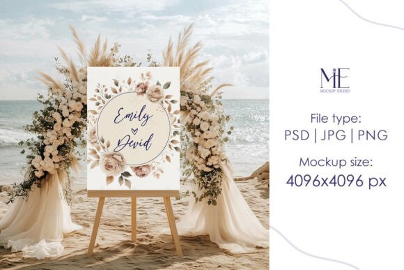 Easel Sign PSD Mockup Wedding Poster: A Creative Tool for Modern Designers