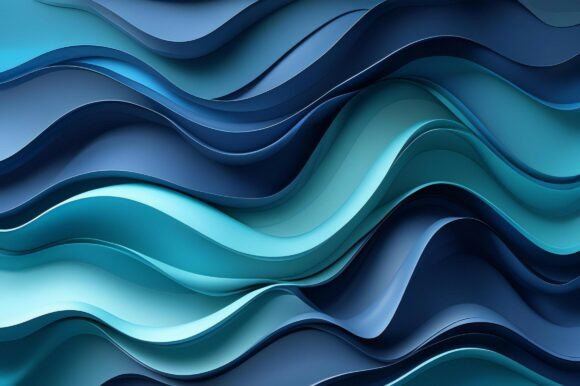 Enhance Your Creative Projects with A Blue and Blue Waves
